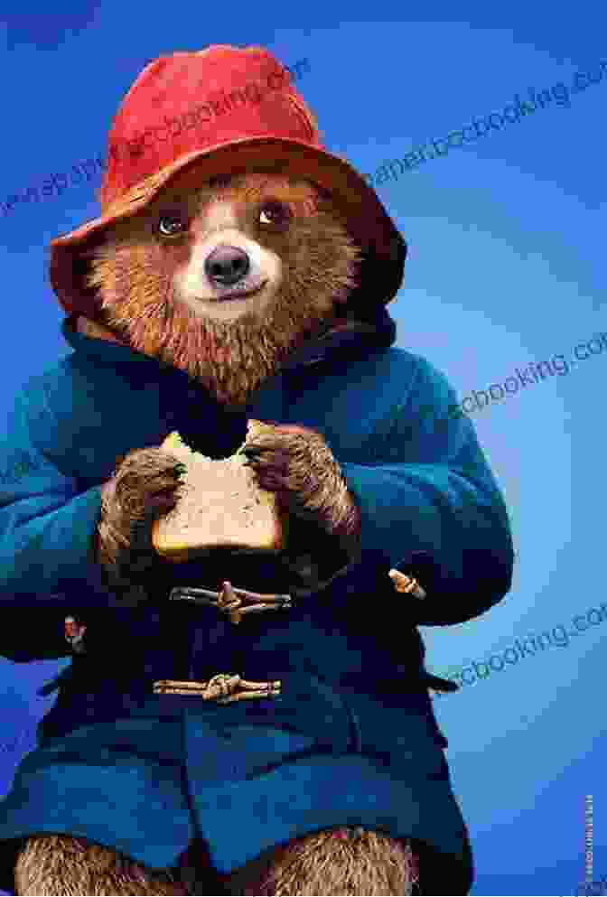 A Charming Illustration Of Paddington Bear, A Brown Bear With A Blue Coat And Red Hat, Holding A Marmalade Sandwich And A Suitcase. A Bear Called Paddington Michael Bond