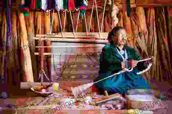 A Close Up Of A Navajo Woman Weaving A Traditional Rug, Showcasing The Intricate Patterns And Vibrant Colors Of Southwest Native American Art. Southwestern Homelands (Directions) William Kittredge