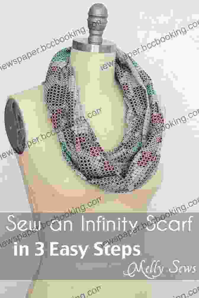 A Close Up Of An Infinity Scarf In Progress, Showcasing The Intricate Details And Stitchwork Infinity Scarf Quick And Easy Crochet Pattern
