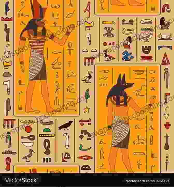 A Close Up Of Egyptian Hieroglyphs, Depicting The Names And Attributes Of Ancient Egyptian Deities. Awakening Osiris: A New Translation Of The Egyptian Of The Dead