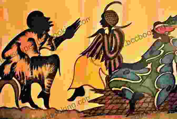 A Colorful Illustration Of African Animals Listening To A Storyteller Under A Tree Tales From Africa (Puffin Classics)
