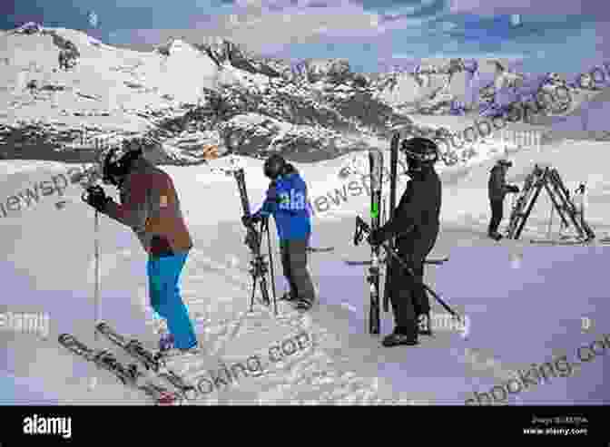 A Group Of Heli Skiers Preparing To Descend A Snowy Slope The Classic Guide To Winter Sports