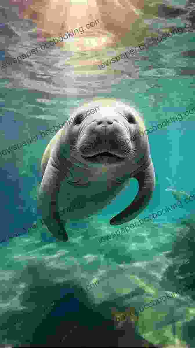 A Majestic Manatee Gliding Effortlessly Through The Crystal Clear Waters, Its Long, Slender Tail Providing Propulsion. National Geographic Readers: Manatees Sara Leman