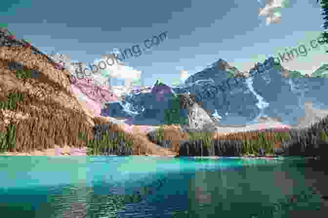 A Panoramic View Of Banff National Park, Featuring Snow Capped Mountains, Turquoise Lakes, And Lush Forests. Canadian National Parks: World Tour