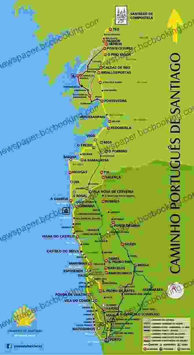 A Pilgrim Walking Along The Central Coastal Camino In Portugal The Camino Portugues: From Lisbon And Porto To Santiago Central Coastal And Spiritual Caminos (International Walking)