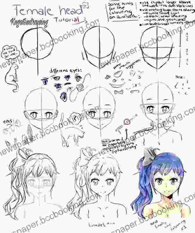 A Series Of Step By Step Images Showing The Process Of Drawing A Manga Character From Sketch To Finished Illustration How To Draw: Manga Myths Legends: In Simple Steps