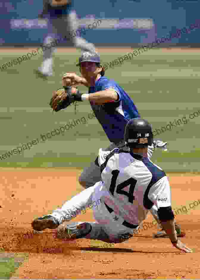 Baseball Player Sliding Into Second Base Teach N Baseball Softball Fielding And Base Running Free Flow Handbook (Series 4 Free Flow 16)