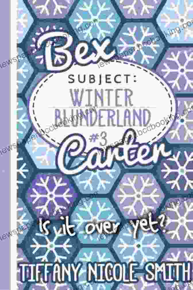 Bex Carter Winter Blunderland Book Cover Depicting A Winter Scene With A Frozen Body In A Snowy Library Courtyard Bex Carter 3: Winter Blunderland (The Bex Carter Series)