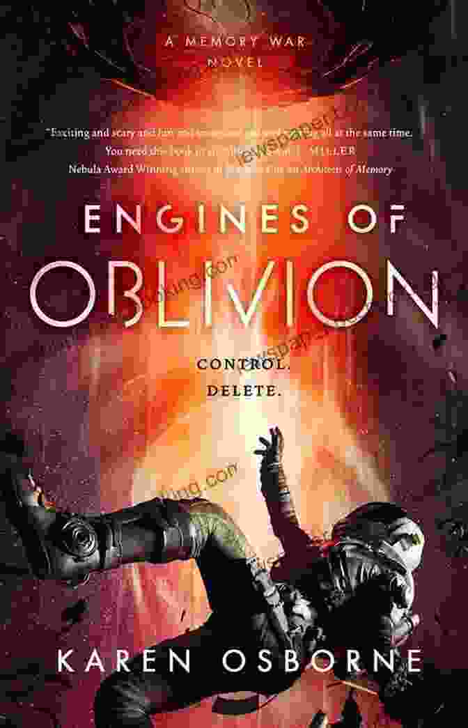 Book Cover Of Engines Of Oblivion Featuring A Woman With Glowing Eyes Standing Amidst A Crumbling City. Engines Of Oblivion (The Memory War 2)