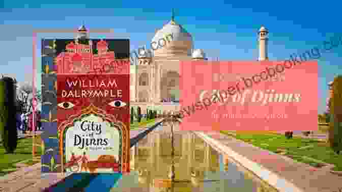 City Of Djinns Book Cover, Featuring A Vibrant Depiction Of Delhi's Landmarks And The Author's Signature City Of Djinns: A Year In Delhi