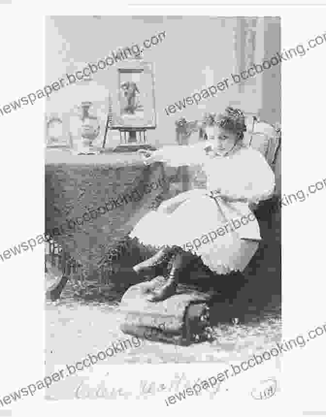 Helen Keller, A Young Blind And Deaf Woman, Seated At A Table With A Book In Her Hands. Helen Keller: Scholastic Biography Margaret Davidson