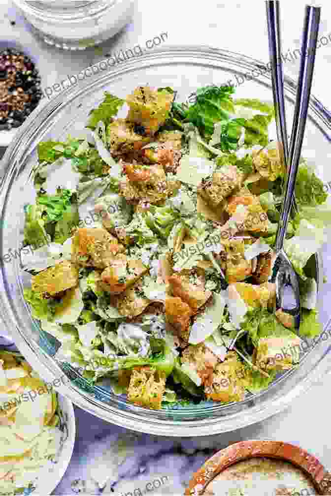 Homemade Caesar Salad With Crisp Romaine Lettuce And Creamy Caesar Dressing Copycat Cooking With Six Sisters Stuff: 100+ Restaurant Meals You Can Make At Home: 100+ Popular Restaurant Meals You Can Make At Home
