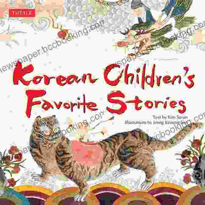 Korean Children's Favorite Stories Book Cover Featuring A Group Of Children Listening To A Storyteller Korean Children S Favorite Stories (Favorite Children S Stories)
