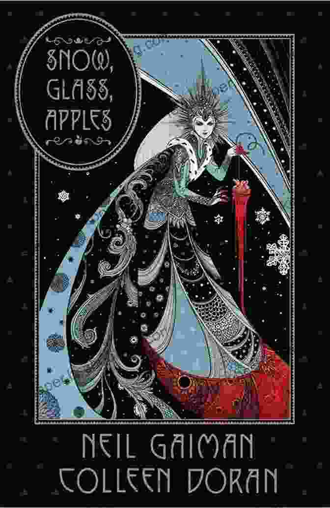 Neil Gaiman's Snow Glass Apples Book Cover, Featuring A Snow Globe With A Red Apple And A Victorian Girl Inside Neil Gaiman S Snow Glass Apples