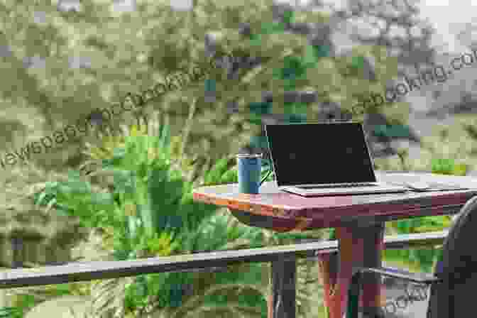 Person Using Laptop Outside In Nature Replace Your Technology Habit With Healthier Choices