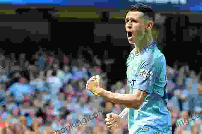 Phil Foden Celebrating A Goal For Manchester City Phil Foden: Football Rising Stars