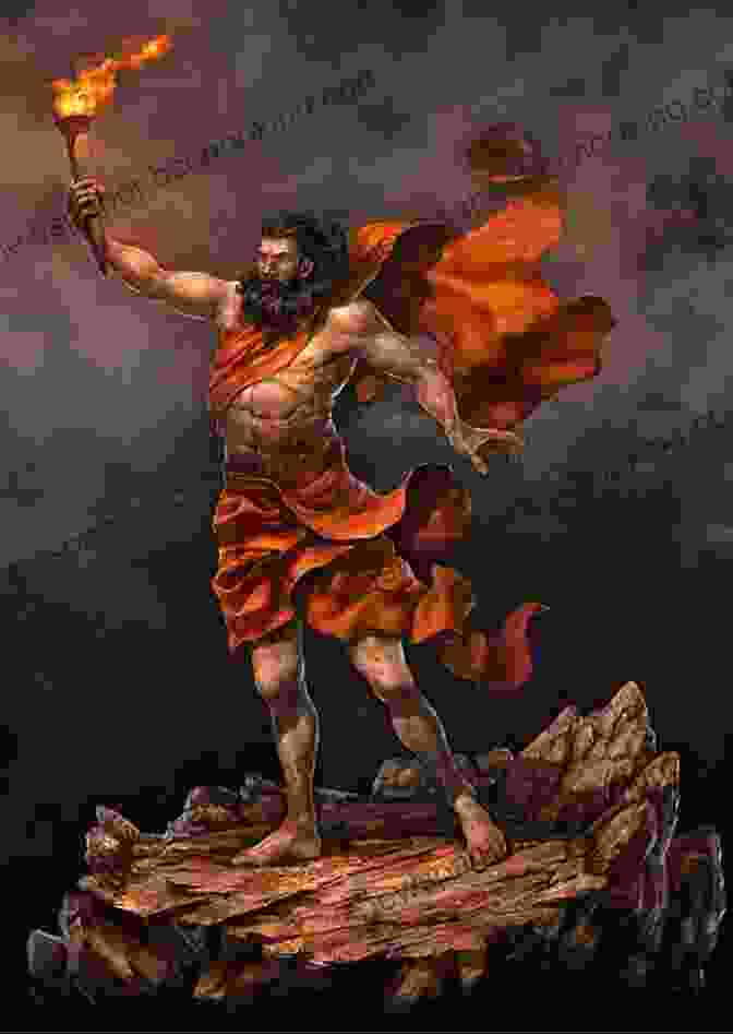 Prometheus Reaching Up To The Heavens, Stealing The Fire From The Gods Prometheus Steals The Fire Karen Frost