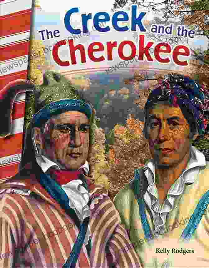 The Creek And The Cherokee Social Studies Readers Book Cover Featuring A Cherokee Elder And A Young Boy In Traditional Dress. The Creek And The Cherokee (Social Studies Readers)