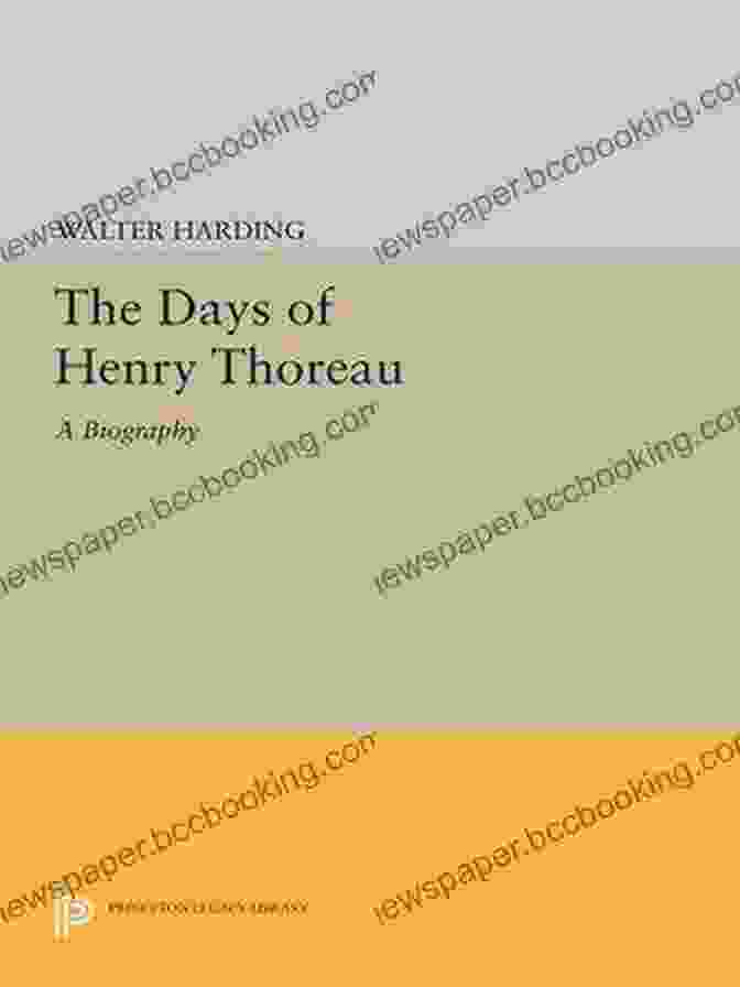 The Days Of Henry Thoreau Book Cover The Days Of Henry Thoreau