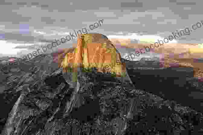 The Iconic Half Dome Towers Over Yosemite Valley, Bathed In The Golden Light Of Sunrise, Creating A Breathtaking Spectacle. The Great Outdoors: The Wilderness Of California: My First Summer In The Sierra Picturesque California The Mountains Of California The Yosemite Our National Parks
