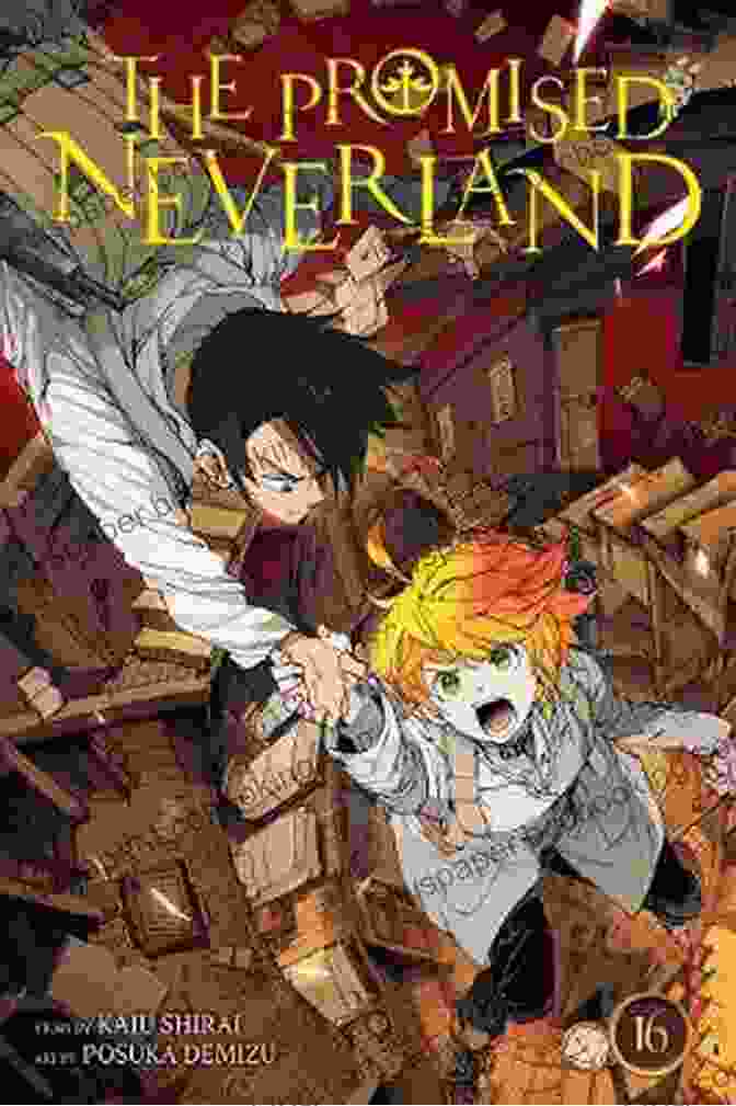 The Promised Neverland Vol. 16 Cover Art Featuring Emma And The Children Standing In A Desolate And Overgrown Landscape The Promised Neverland Vol 16: Lost Boy