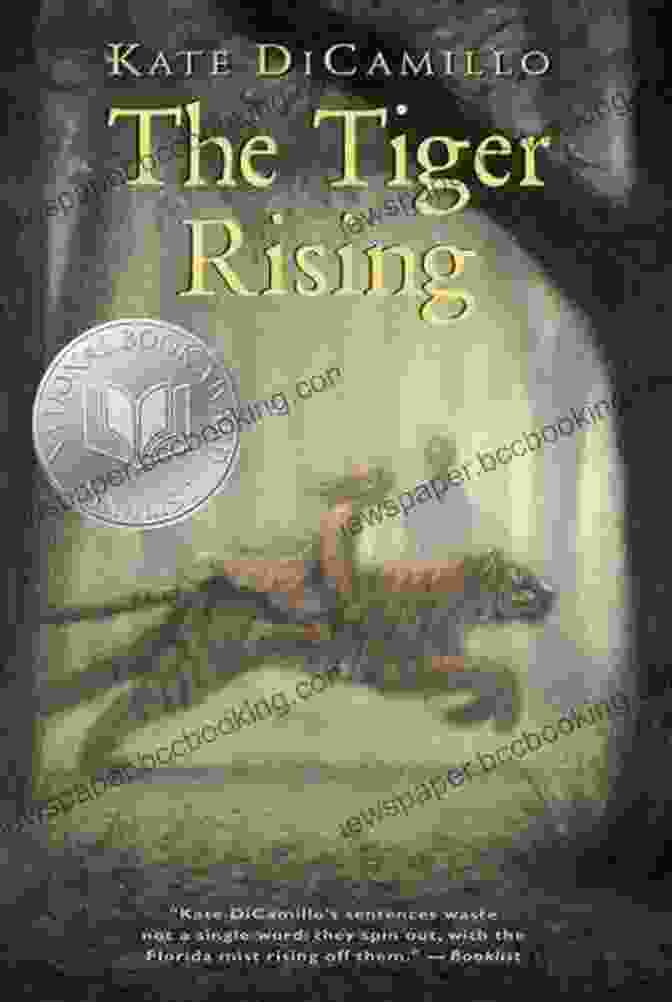 The Tiger Rising Book Cover: A Striking Image Of A Young Boy Standing In A Lush Meadow, His Hair Flowing In The Wind, With A Majestic Tiger Behind Him The Tiger Rising Kate DiCamillo