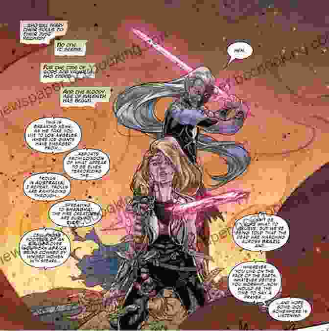 Valkyrie Facing Off Against Malekith And His Army War Of The Realms (Valkyrie 3)
